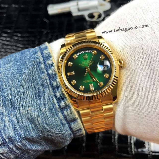 勞力士複刻手錶 Rolex星期日曆型daydate系列 36mm 全自動機械機芯女士腕表  gjs1862